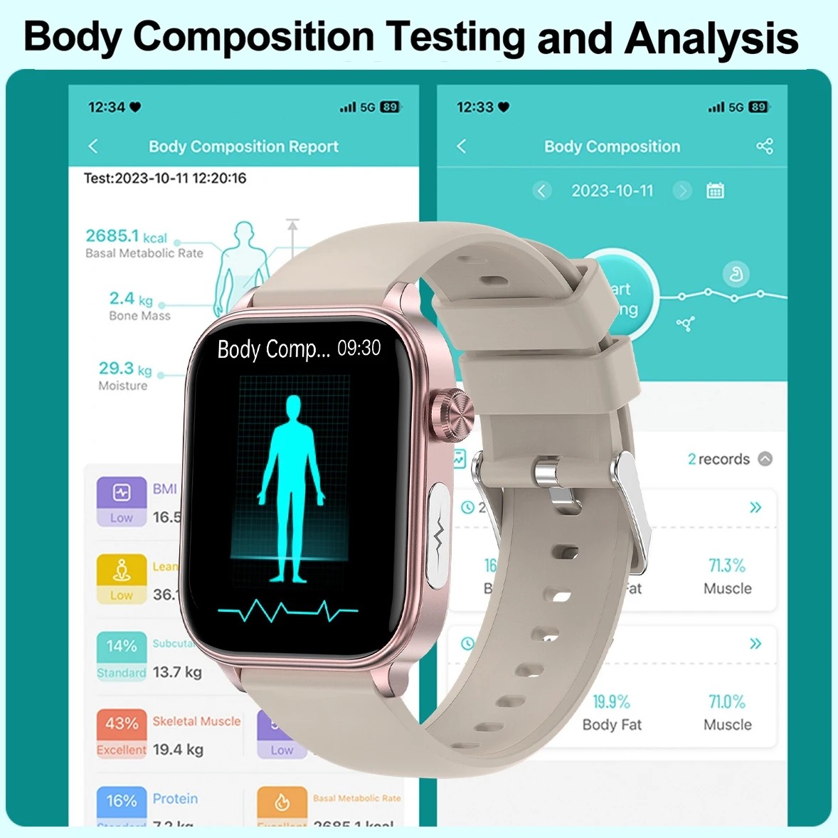 2024 AI Medical Diagnosis Smart Watch Blood Lipids, Uric Acid, Blood Glucose Monitoring with ECG+PPG, Bluetooth Calls, and Health Tracking