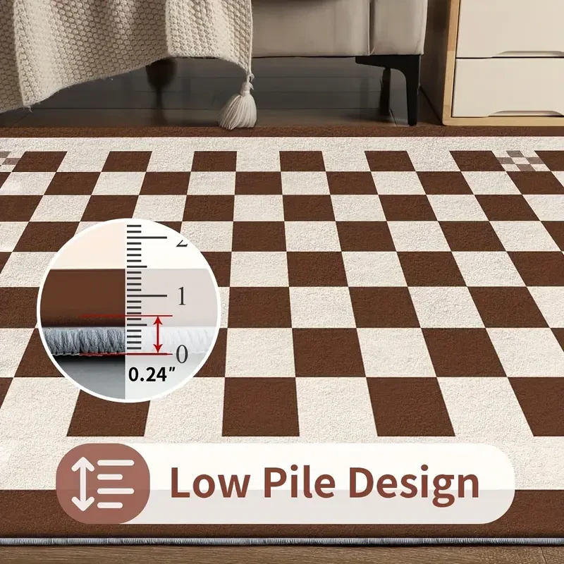 Velvet, 850 Grams Per Square Meter, Carefully Selected Materials, Imported Fabric, Soft As Clouds, Perfect for a Relaxed And Comfortable Room Or Balcony - Available in Various Sizes. This Stunningly Textured Velvet Carpet, Placed in The Center of The Livi