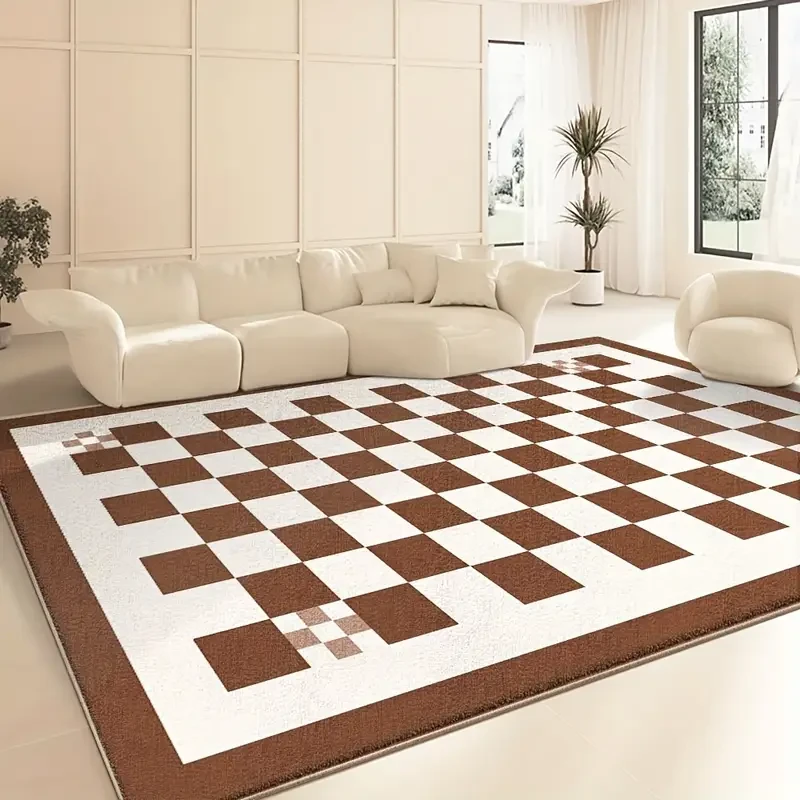 Velvet, 850 Grams Per Square Meter, Carefully Selected Materials, Imported Fabric, Soft As Clouds, Perfect for a Relaxed And Comfortable Room Or Balcony - Available in Various Sizes. This Stunningly Textured Velvet Carpet, Placed in The Center of The Livi