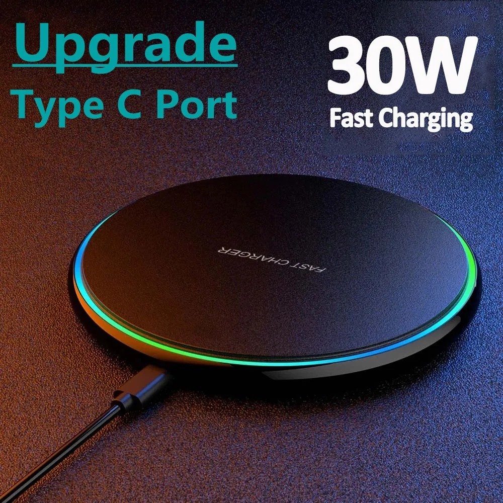 30W Wireless Charger Fast Charging Pad