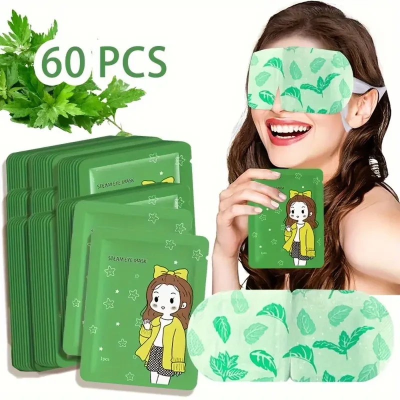 60pcs Soothing Steam Eye Masks