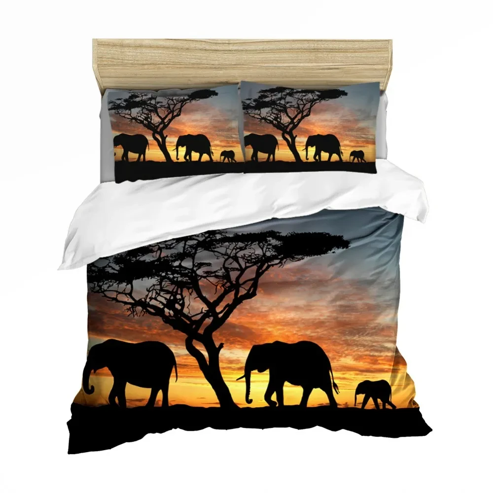 Elephant photo duvet cover