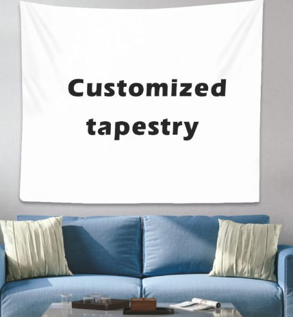 Personalized bohemian photo custom tapestry