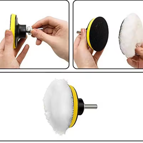 Universal Car Polish Pad 3/4inch For M10/M14 Soft Wool Machine Waxing Polisher Car Body Polishing Discs Cleaning Accessories