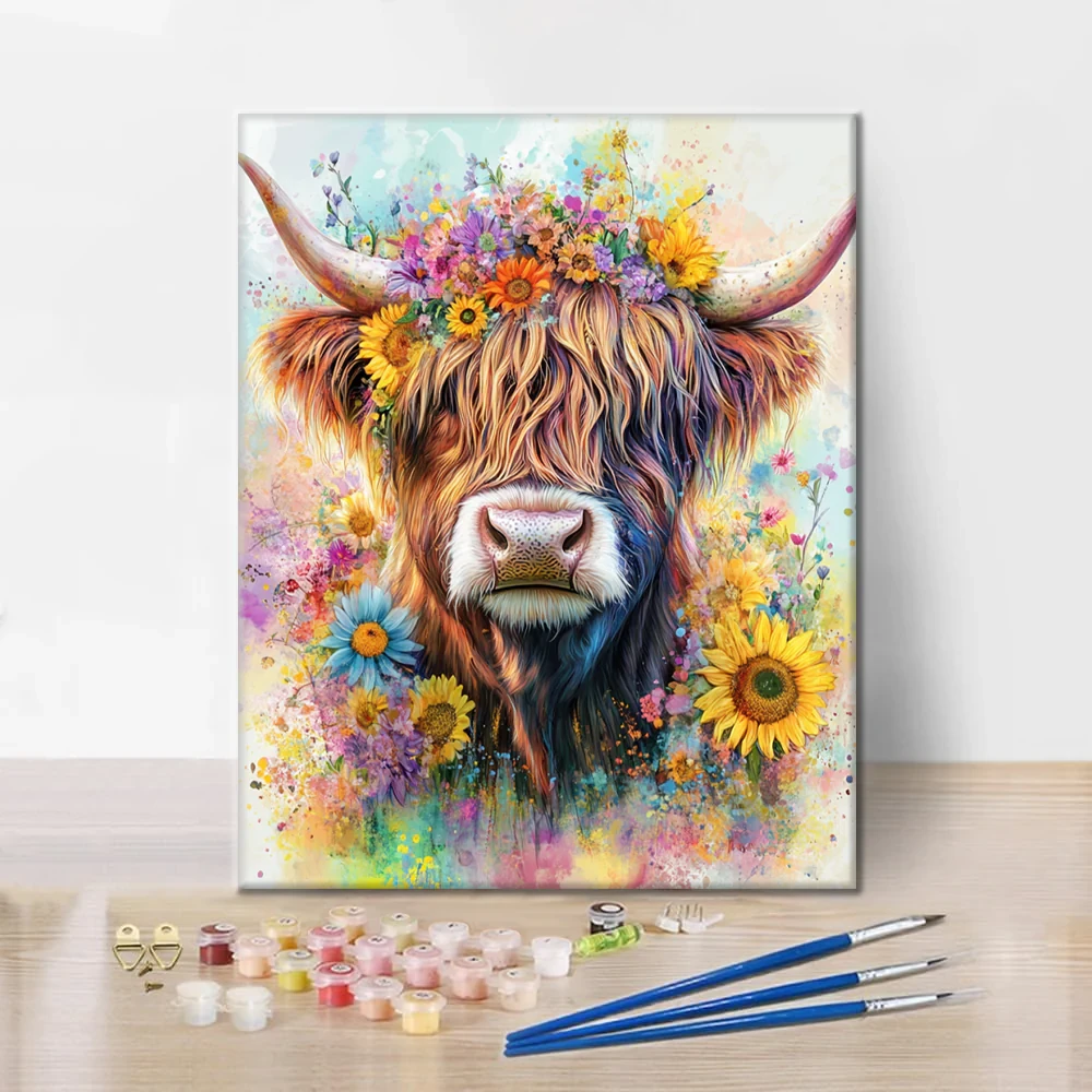5D Diamond Painting Highland Cattle