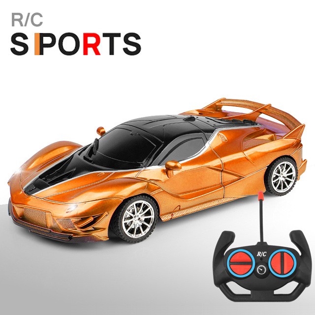 1:18 RC Sports Car - LED Light, 2.4G Remote Control High-Speed Drift Car
