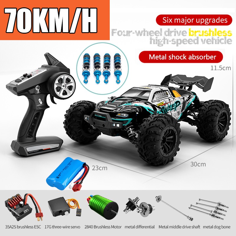 Off-Road 4x4 RC Car - High Speed 70KM/H Brushless 4WD Monster Truck