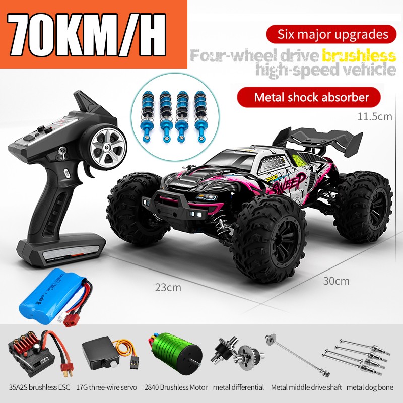 Off-Road 4x4 RC Car - High Speed 70KM/H Brushless 4WD Monster Truck