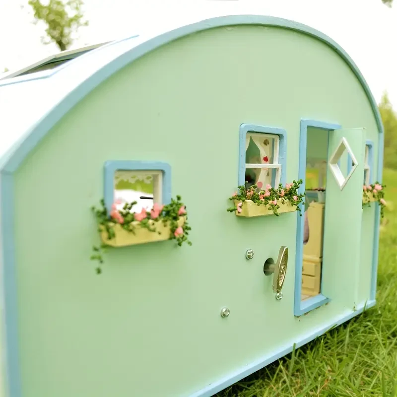 Miniature Dollhouse Wooden Craft 3D Puzzle DIY Small House Kit for Making Room Toys