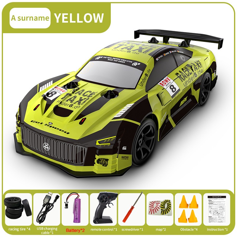 JJRC Q165 4WD Drift RC Car - 1:18 Remote Control GTR Racing Car