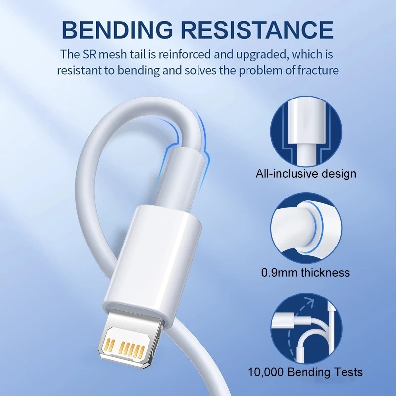 USB Cable for iPhone and iPad - 20W Fast Charging Data Sync