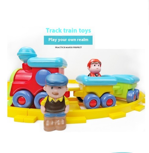 Children's Electric Toys Track Train Assembled Toy