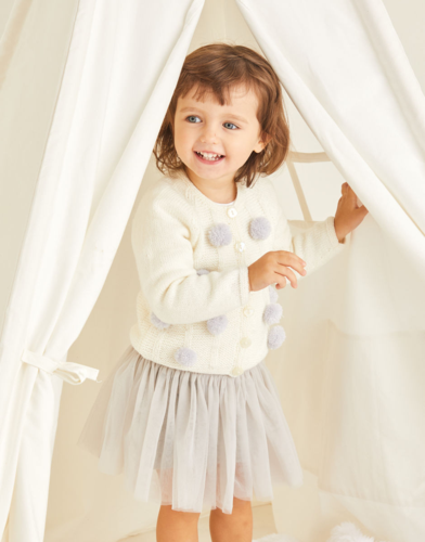 Pom Pom Cardigan  | Handmade