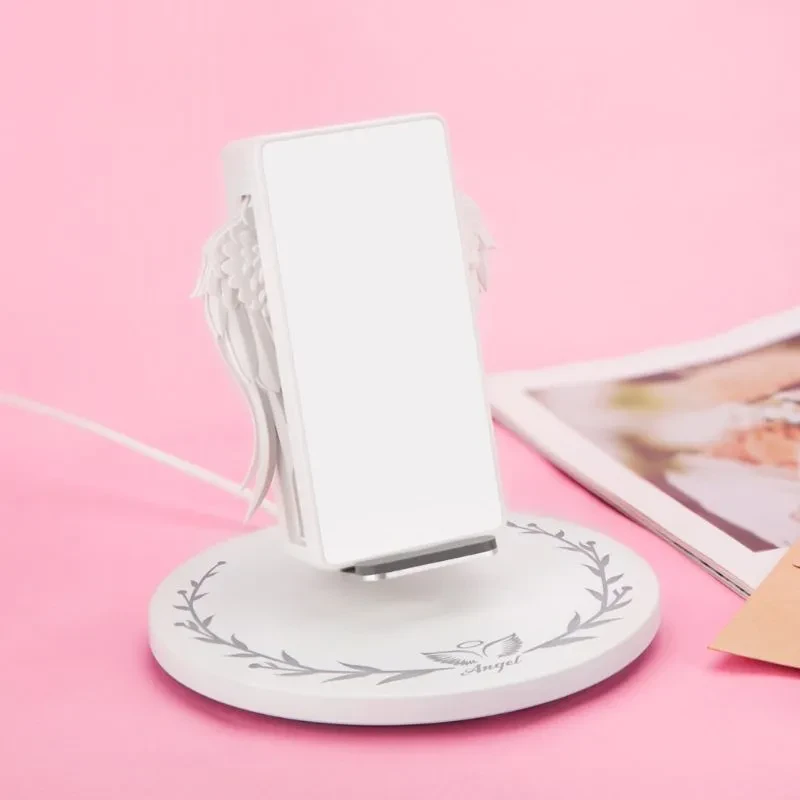 Universal Colorful LED Angel Wings Qi Wireless Charger