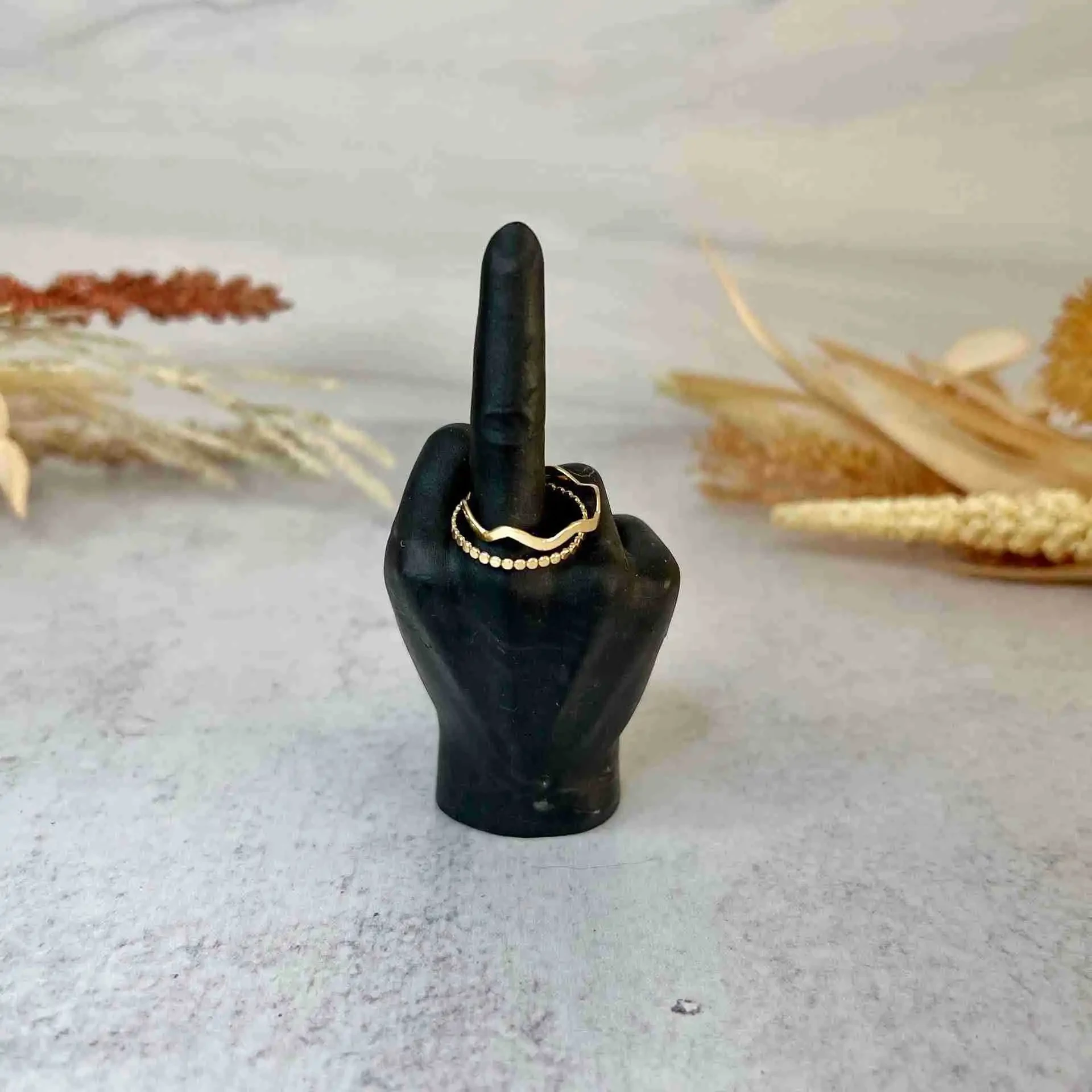 Middle Finger Resin Craft Ornament
