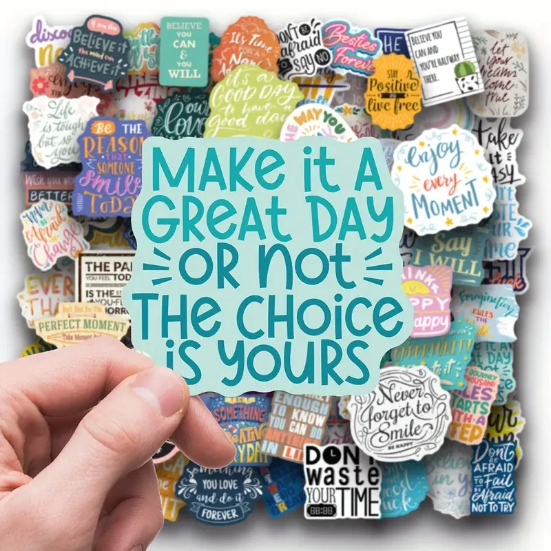 100pcs Inspirational Stickers Pack