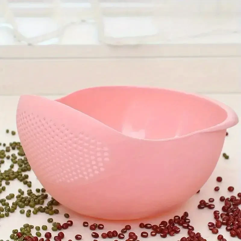 Plastic Rice Washing Bowl - Strainer