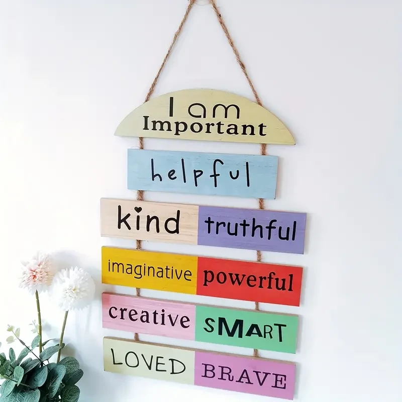 1pc Decorative Signage In English