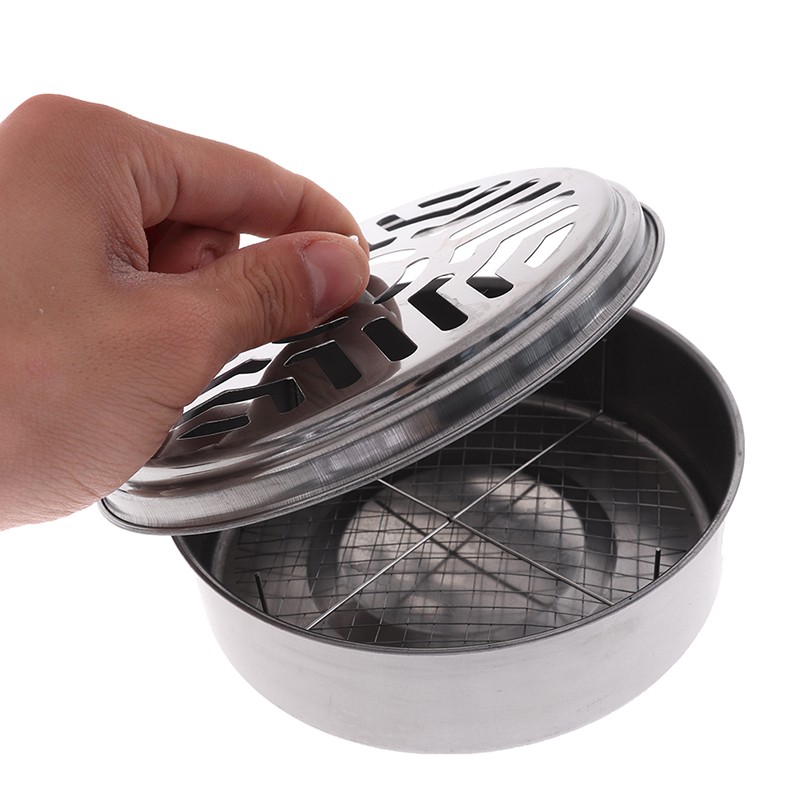 Safe Metal Mosquito Coil Holder - Round Rack Plate for Spiral Incense Repellent