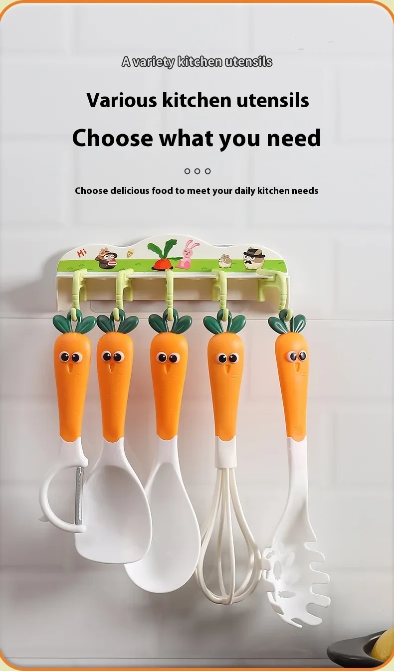 Carrot Kitchen Tools Suit With Storage Hook