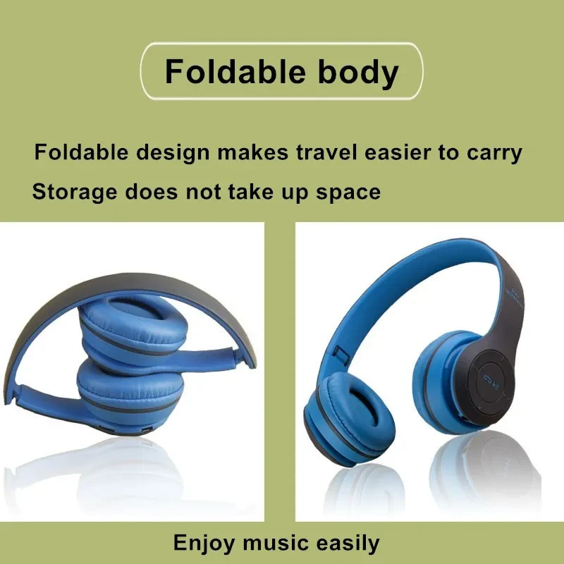 Wireless Headset Foldable Stereo Bass