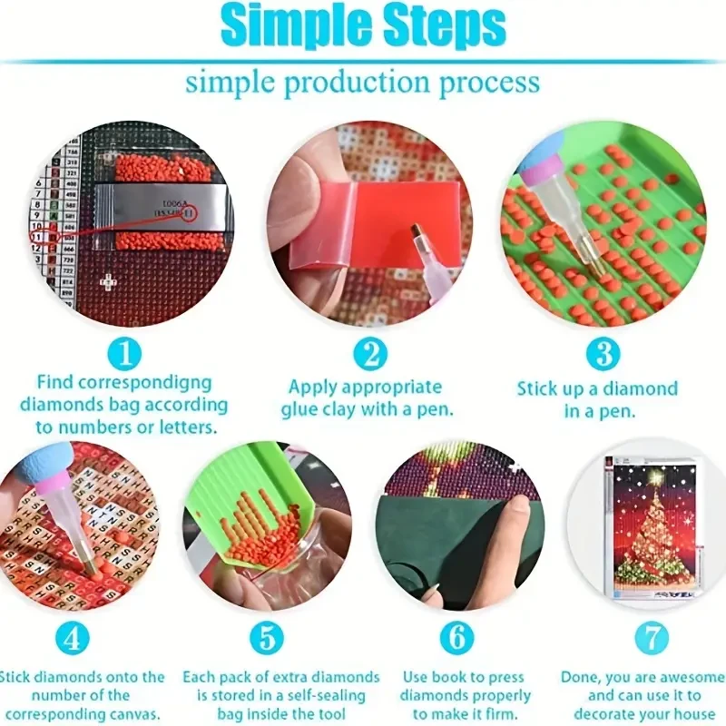 5D Artificial Diamond Art Painting Castle, Large Rhinestones Painting