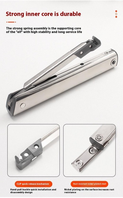 Cold Rolled Steel CRS Tatami Cabinet Elf Flap-up Door Casual Stop Support Rod Spring Jackstay