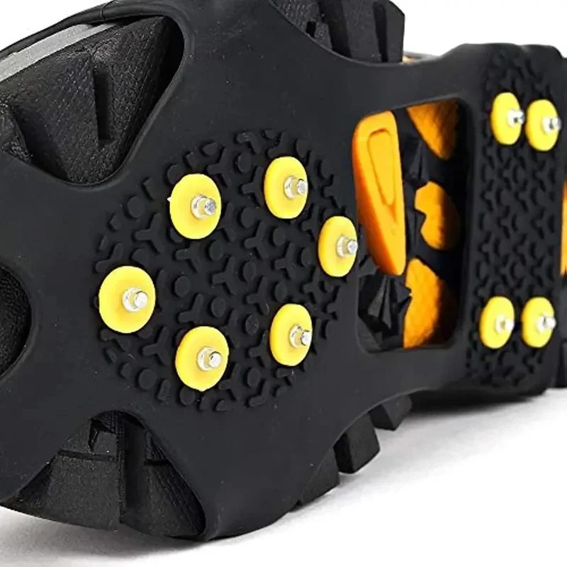 1 Pair 10-Studs Snow & Ice Climbing Anti-Slip Spikes