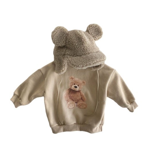 Children's Clothing Autumn Winter Baby Bear Printed Sweater
