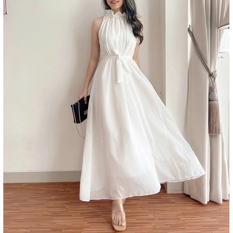 Longdress Halter Wedding / Party Dress / Bridesmaid Dress / Kondangan Dress