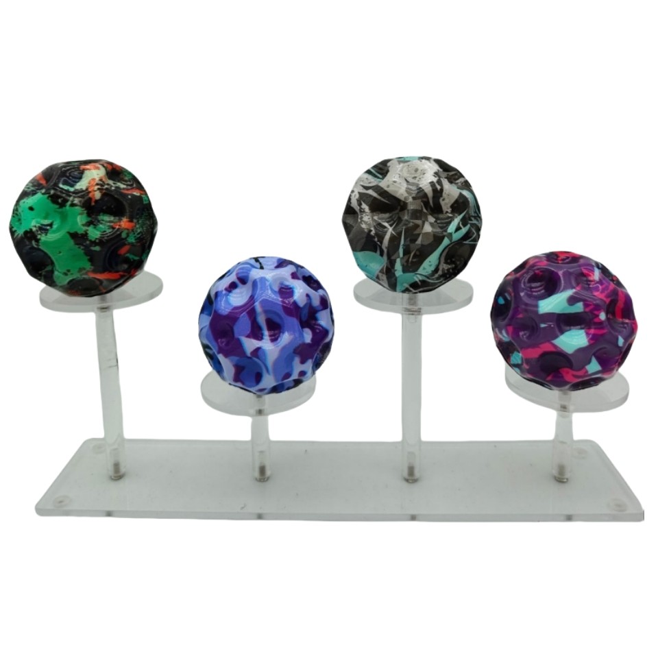 Camouflage Elastic Ball  Compact Anti-Fall Ergonomic Design Moon Shape Bouncy Ball