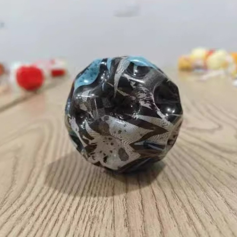 Camouflage Elastic Ball  Compact Anti-Fall Ergonomic Design Moon Shape Bouncy Ball
