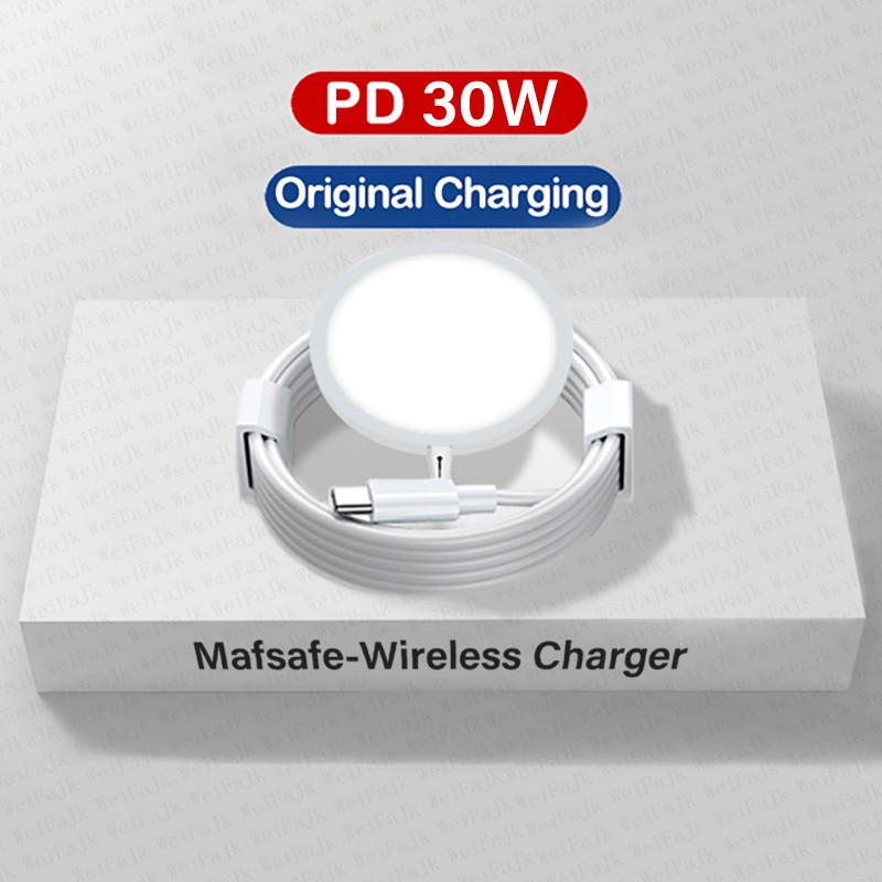 Apple MagSafe Wireless Charger - Fast Charging with Type-C Lightning Cable