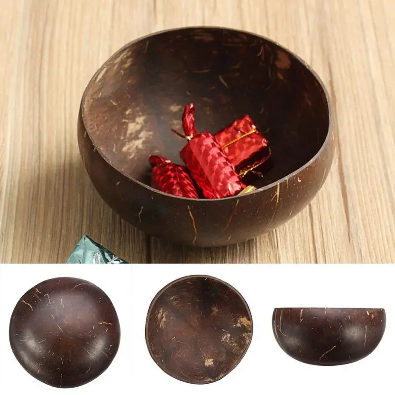 Vintage Natural Coconut Shell Bowl