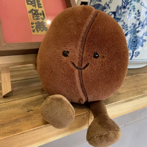 Creative Simulated Coffee Food Plush Doll Pillow Brown Coffee Bean Soft Plush Stuffed Pillow Decorative Bedroom Sofa Decorate