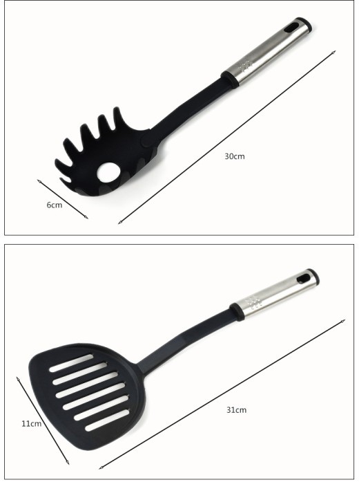 Non-Stick Spatula And Spoon Nylon Kitchen Utensils 44-Piece Cooking Spatula And Spoon Kitchen Utensils