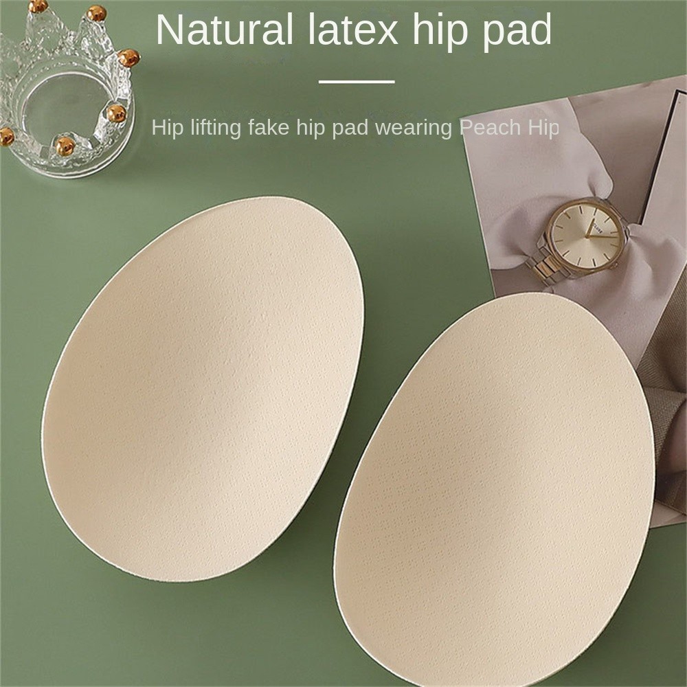 1Pair Womens Fake Butt Latex Hip Pad Control Panties  Seamless Mid-Waist Butt Lifter, Hip Enhancer, Sexy Underwear Body Shaper