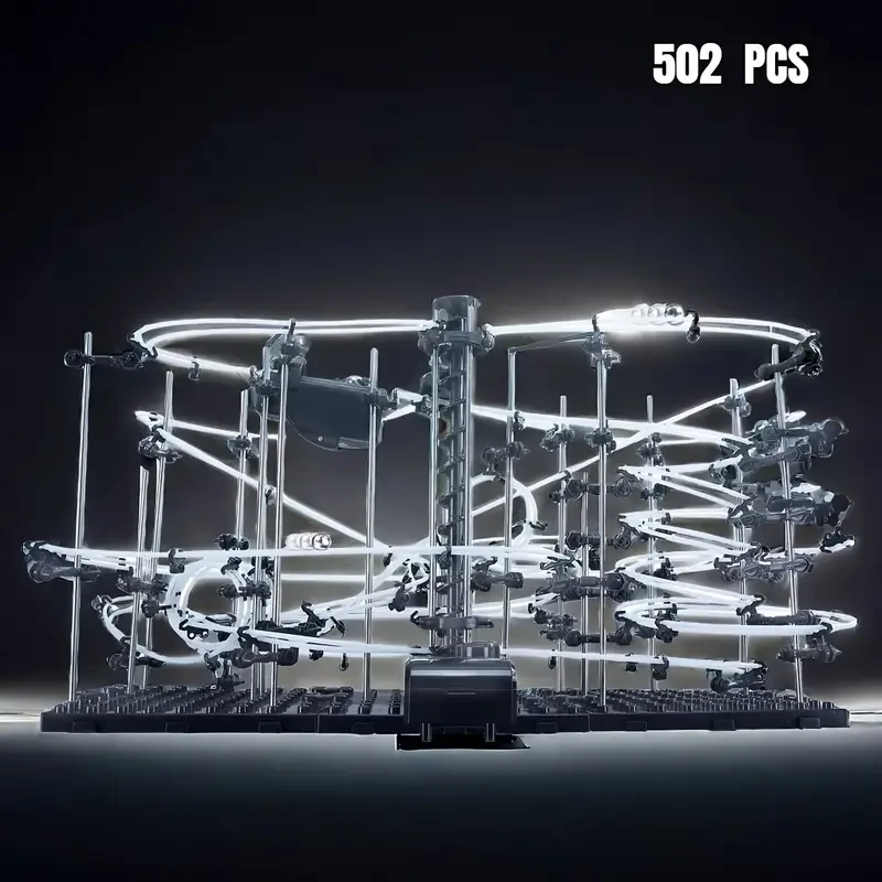 1 Set of Excellent Fairway Building Toys, Marble Track Toys; STEM Toys Suitable for Beginners and Intermediate Players, Ideal New Year and Back-to-School Season Gifts