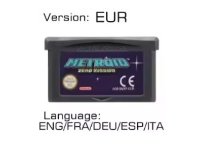 GBA Game Cartridge 32 Bit Video Game Console Card Metroid Series Fusion Zero Mission For GBA/SP/DS