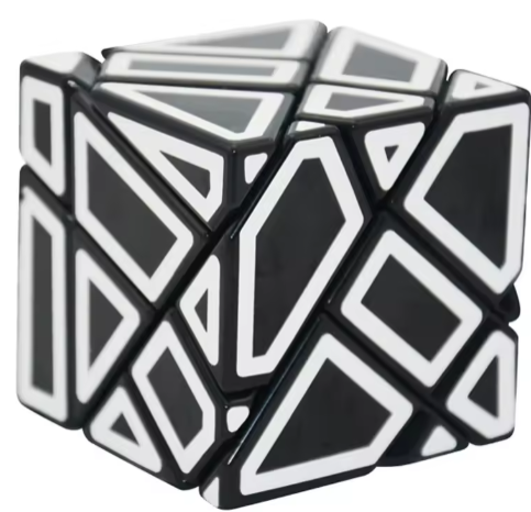 Lefun FangCun Ghost 6cm Cube Magico 3x3 Strange-shape Cube Magic Puzzle Hollow Sticker SpeedCube Educational Toys Ghost Cube