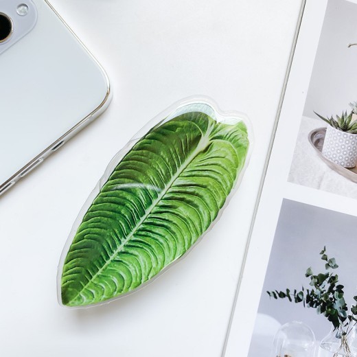 Cute Green Leaves Smartphone Holder Finger Stand Support For Phone Handband