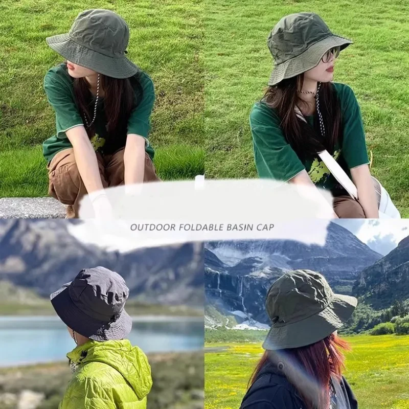 Foldable Fisherman Hat Summer Sunhat Women Men