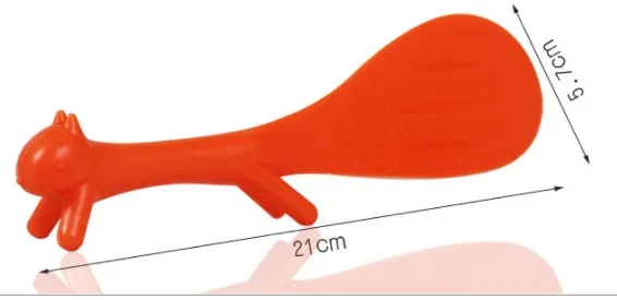 Cute Creative Squirrel Can Stand Non-stick Table Rice Spoon