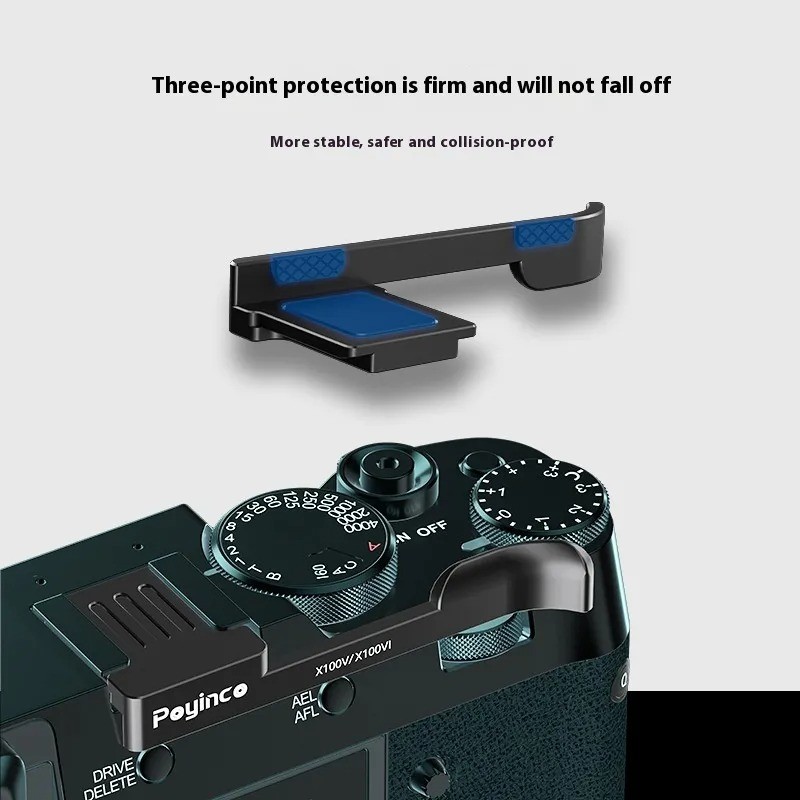 Universal Metal Hot Shoe Thumb Handle for Camera X100V, X100VI, X100F, XE3, XE4