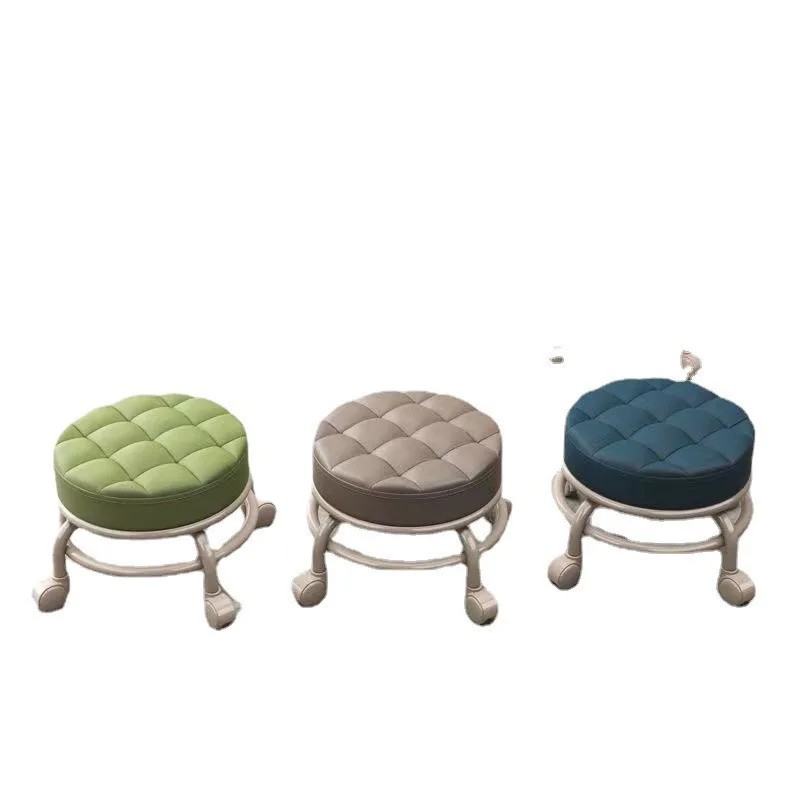 Universal Wheel Small Chair with Plastic Backrest