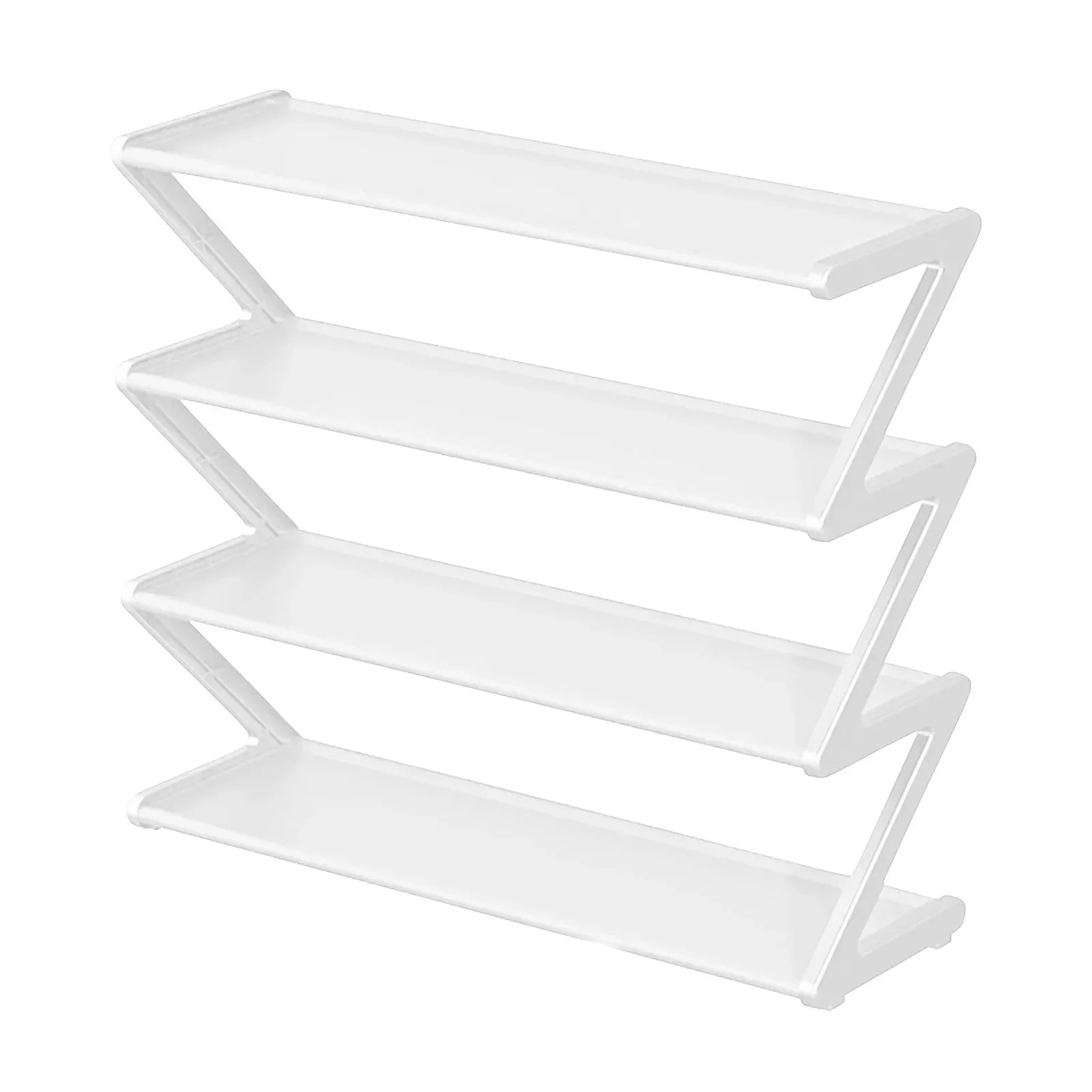 Simple Z-Shaped Fabric Dust-Proof Shoe Rack