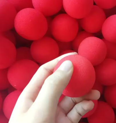 10PCS/set Kids Red Magic Ball Props Tricks Magicial Toys for Children Sponge Ball Street Classical Illusion Stage Comedy Trick