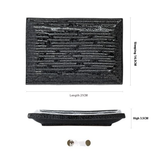 Rectangular Porcelain Dinner Plate Home Snacks Sushi Plate