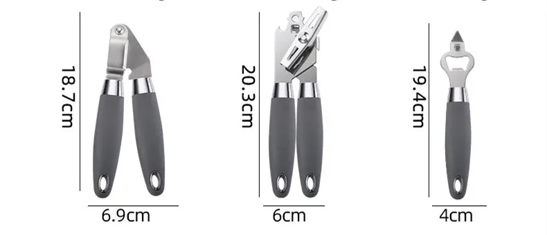 Stainless Steel Kitchen Utensils Set With Rubber Plastic