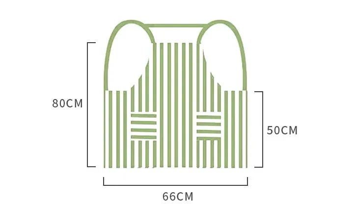 Quick-drying Vest-style Polka-dot Stripe Kitchen Apron